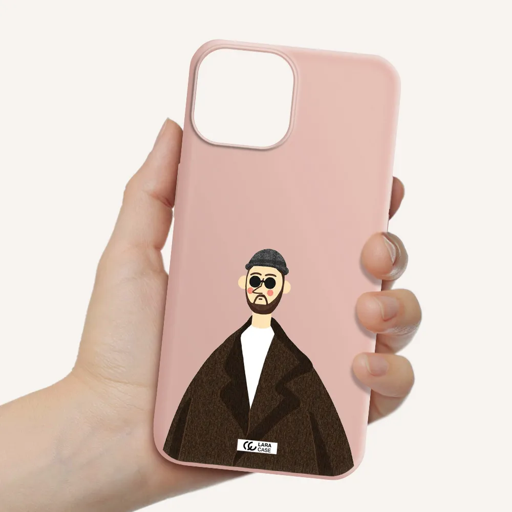 Leon Apple iPhone 13 Silicone pastel pink Case