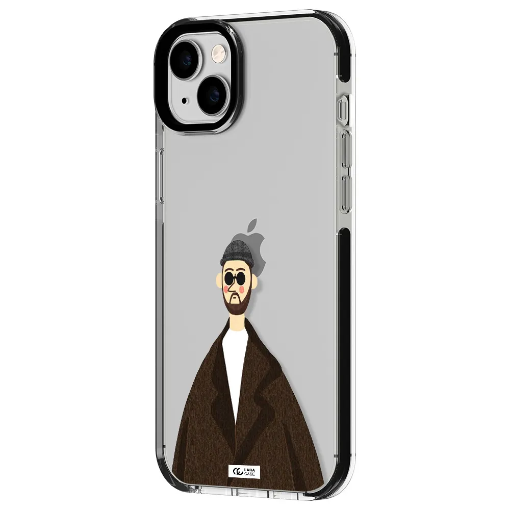 Leon Apple iPhone 14 plus impact black border Case