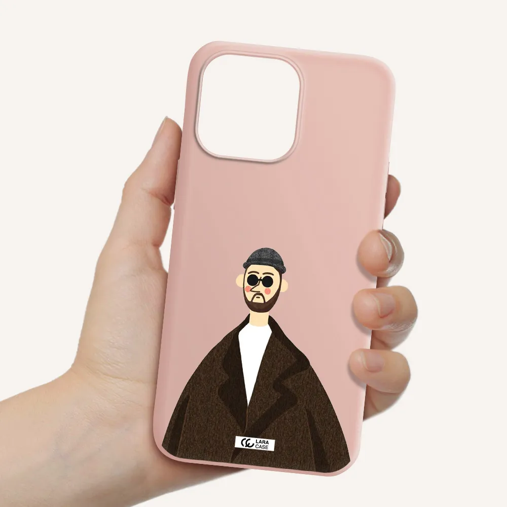Leon Apple iPhone 14 pro Silicone pastel pink Case