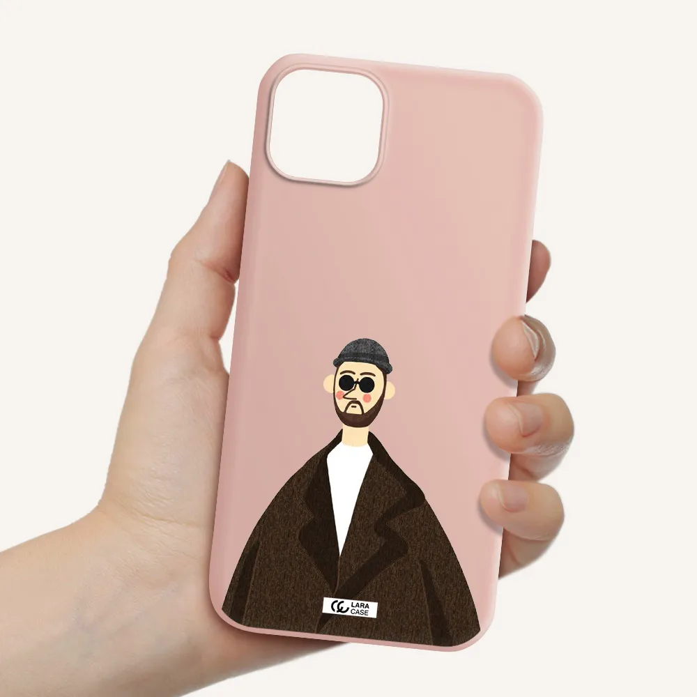 Leon Apple iPhone 14 Silicone pastel pink Case