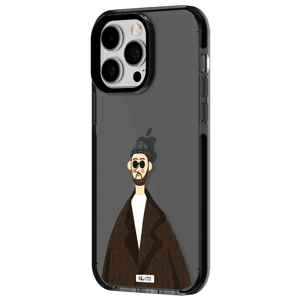 Leon Apple iPhone 15 Pro impact Smoke Black Case