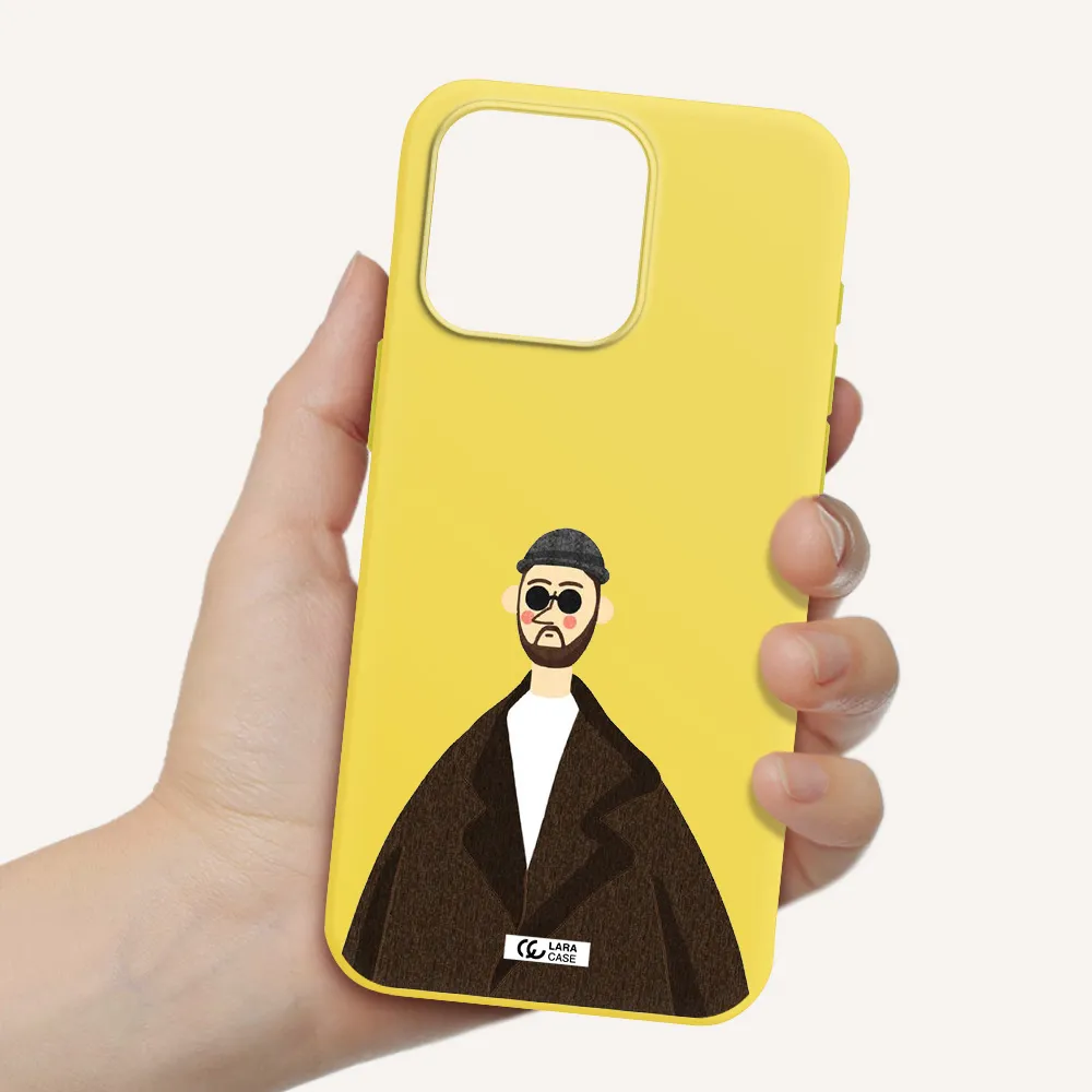 Leon Apple Iphone 15 Pro max Silicone canary yellow Case