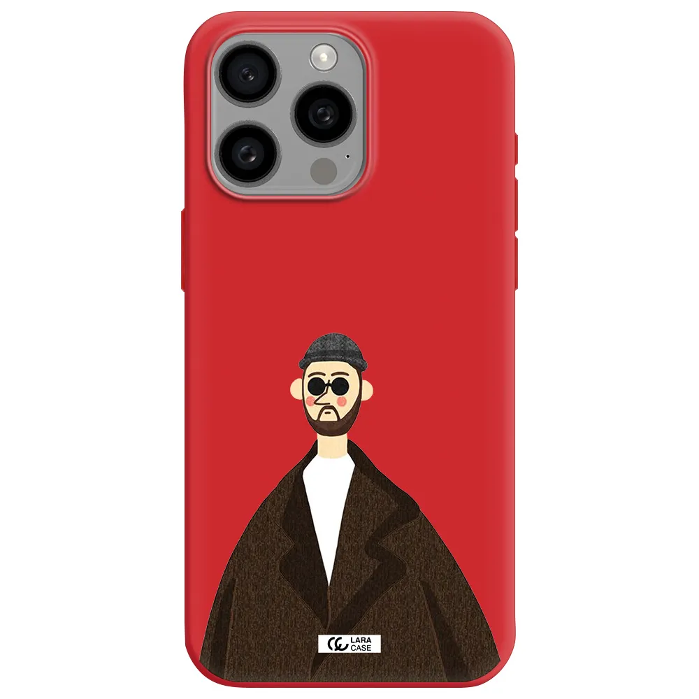 Leon Apple Iphone 15 Pro Max Silicone Imperial Red Case