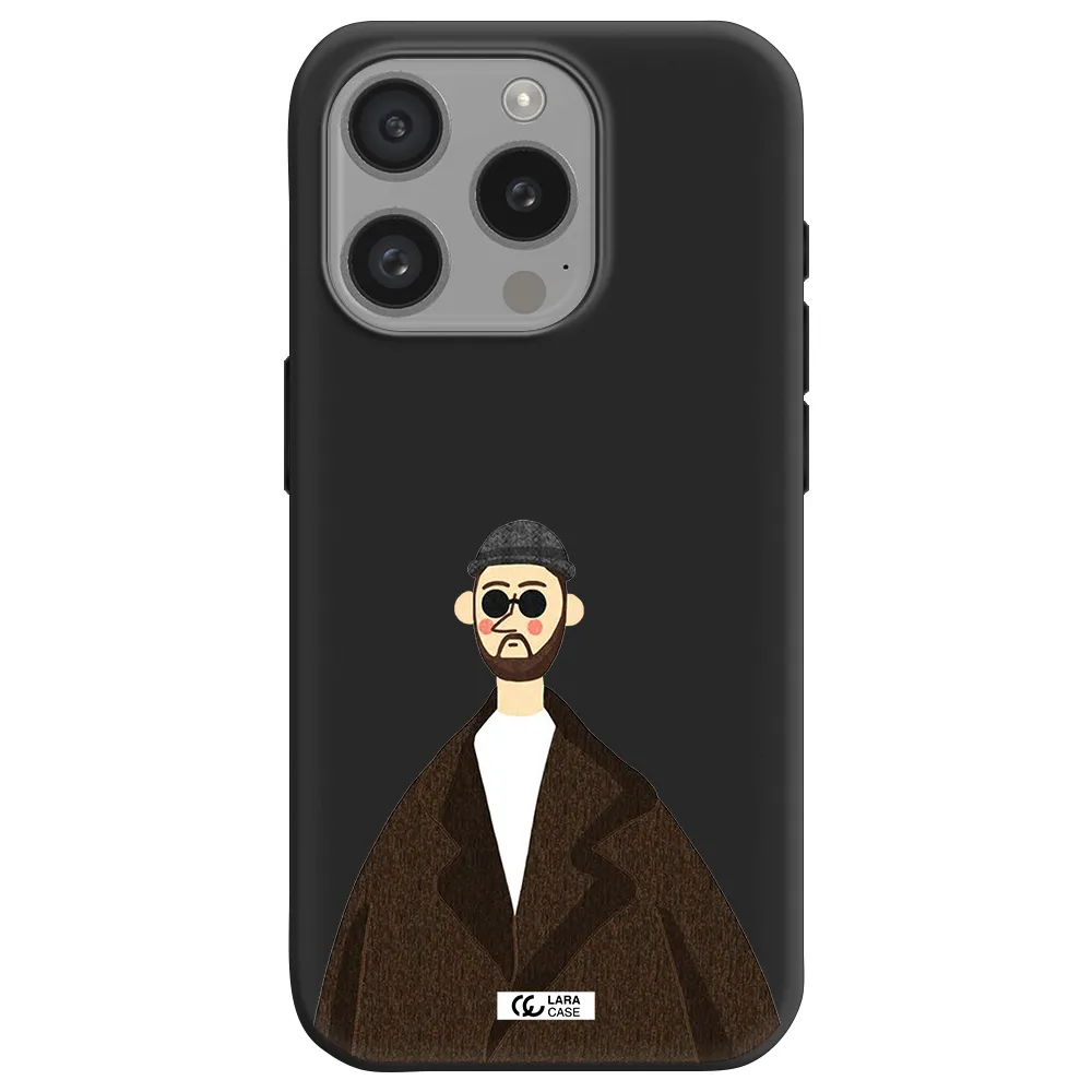 Leon Apple Iphone 15 Pro Silicone Black Case