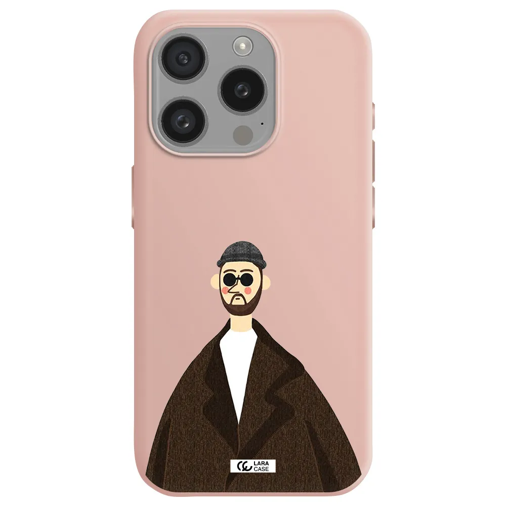Leon Apple Iphone 15 Pro Silicone Pastel Pink Case