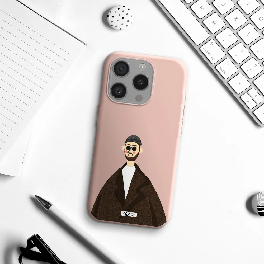 Leon Apple Iphone 15 Pro Silicone Pastel Pink Case