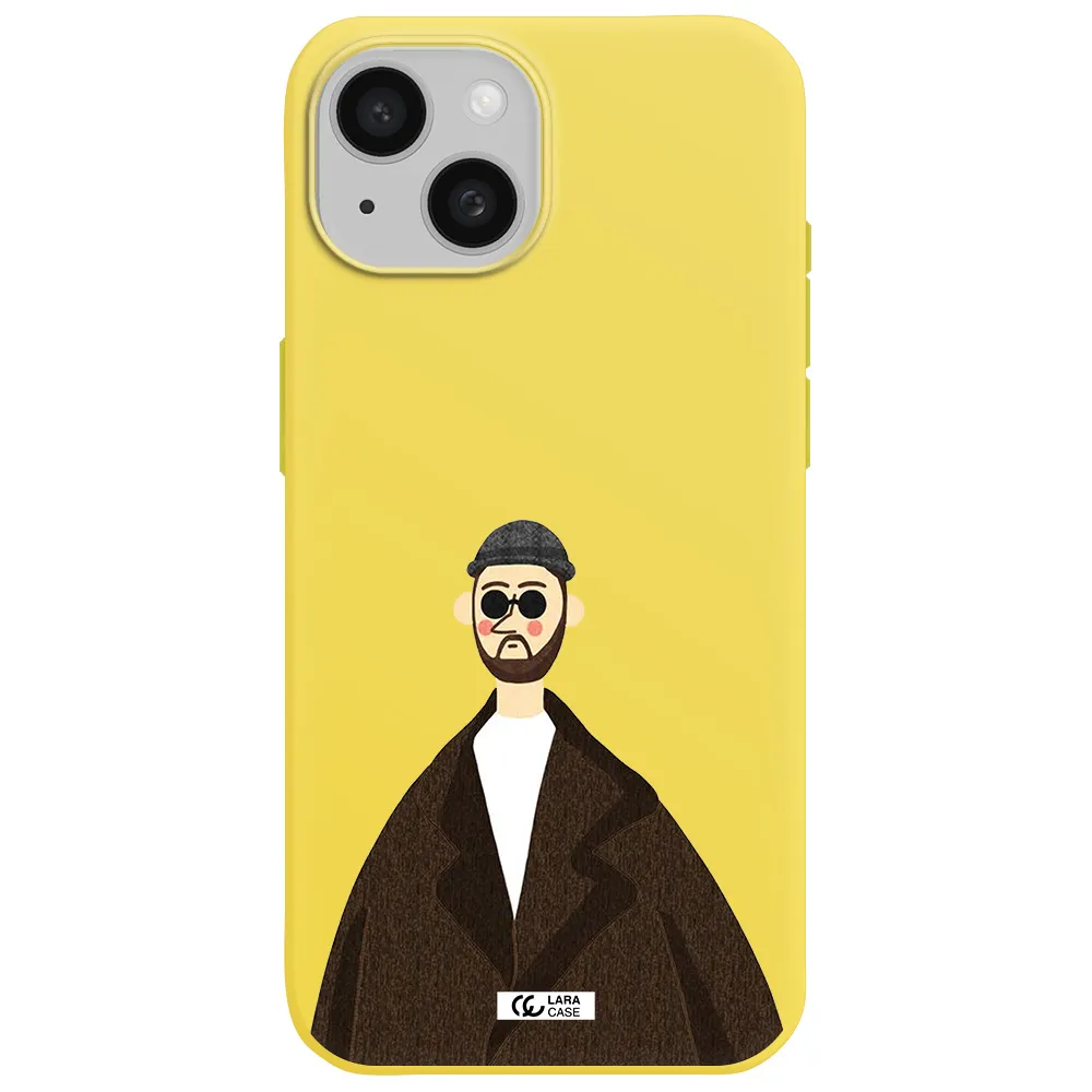 Leon Apple iPhone 15 Silicone canary yellow Case