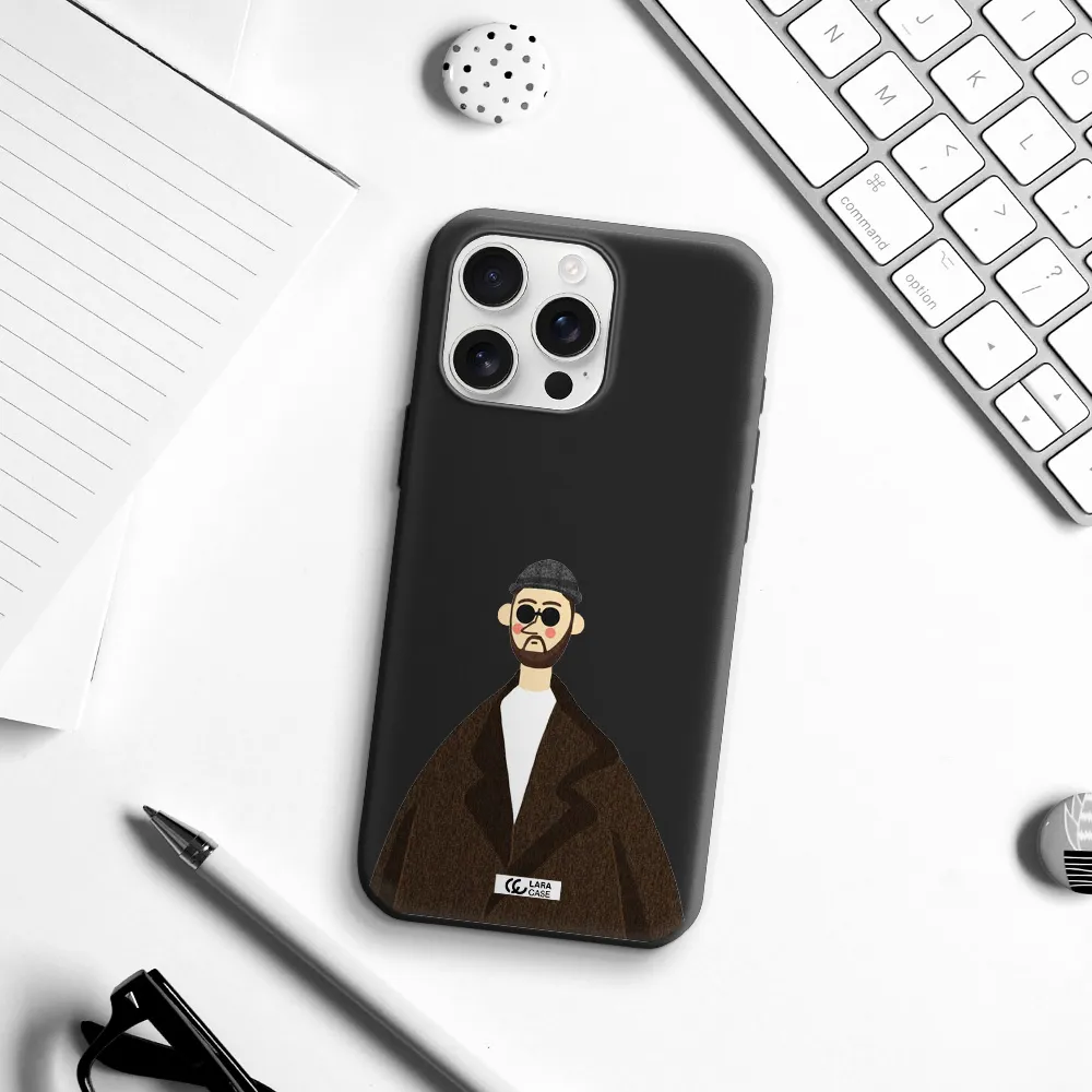 Leon Apple Iphone 16 Pro Max Silicone Black Case