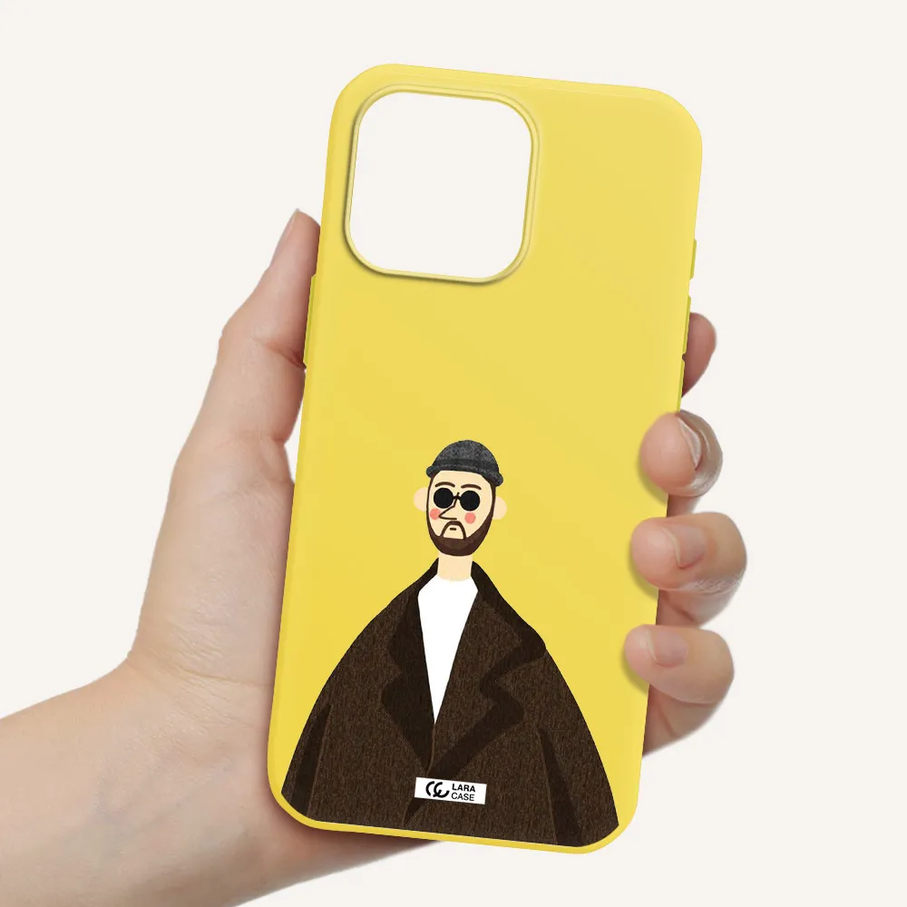 Leon Apple Iphone 16 Pro Max Silicone Canary Yellow Case