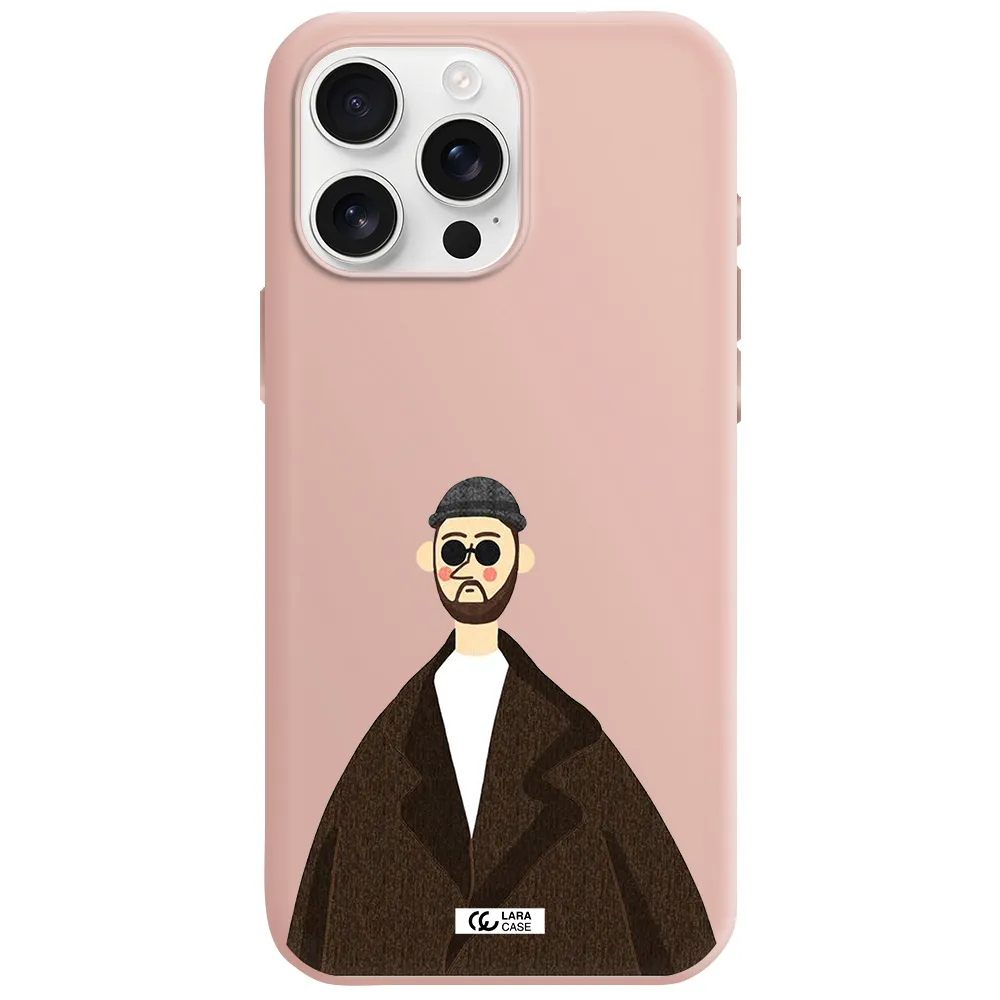 Leon Apple Iphone 16 Pro Max Silicone Pastel Pink Case
