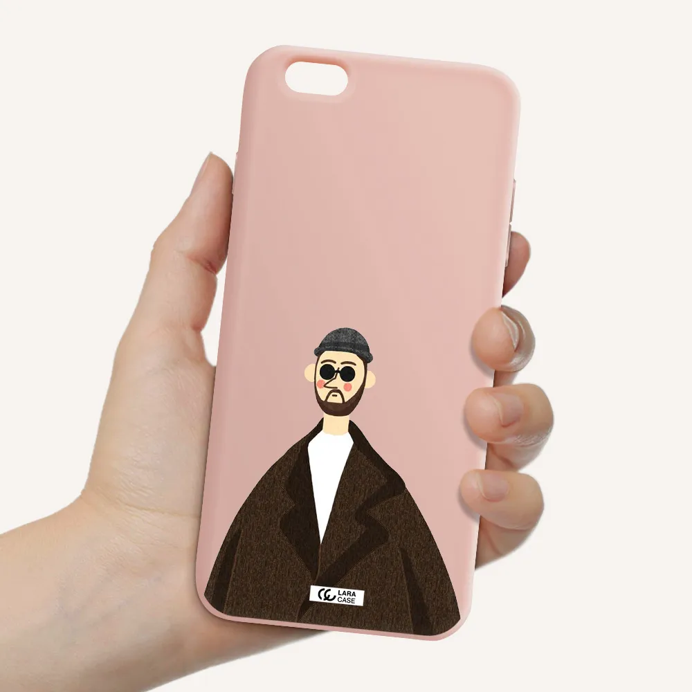 Leon Apple iPhone 6 s plus Silicone pastel pink Case