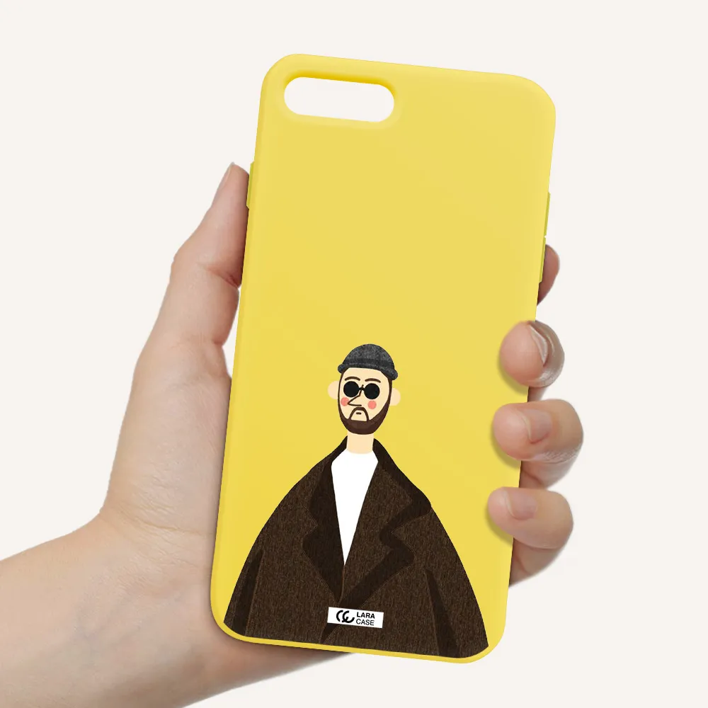 Leon Apple iPhone 8 plus Silicone canary yellow Case
