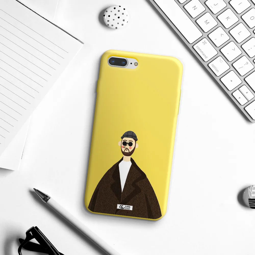 Leon Apple iPhone 8 plus Silicone canary yellow Case