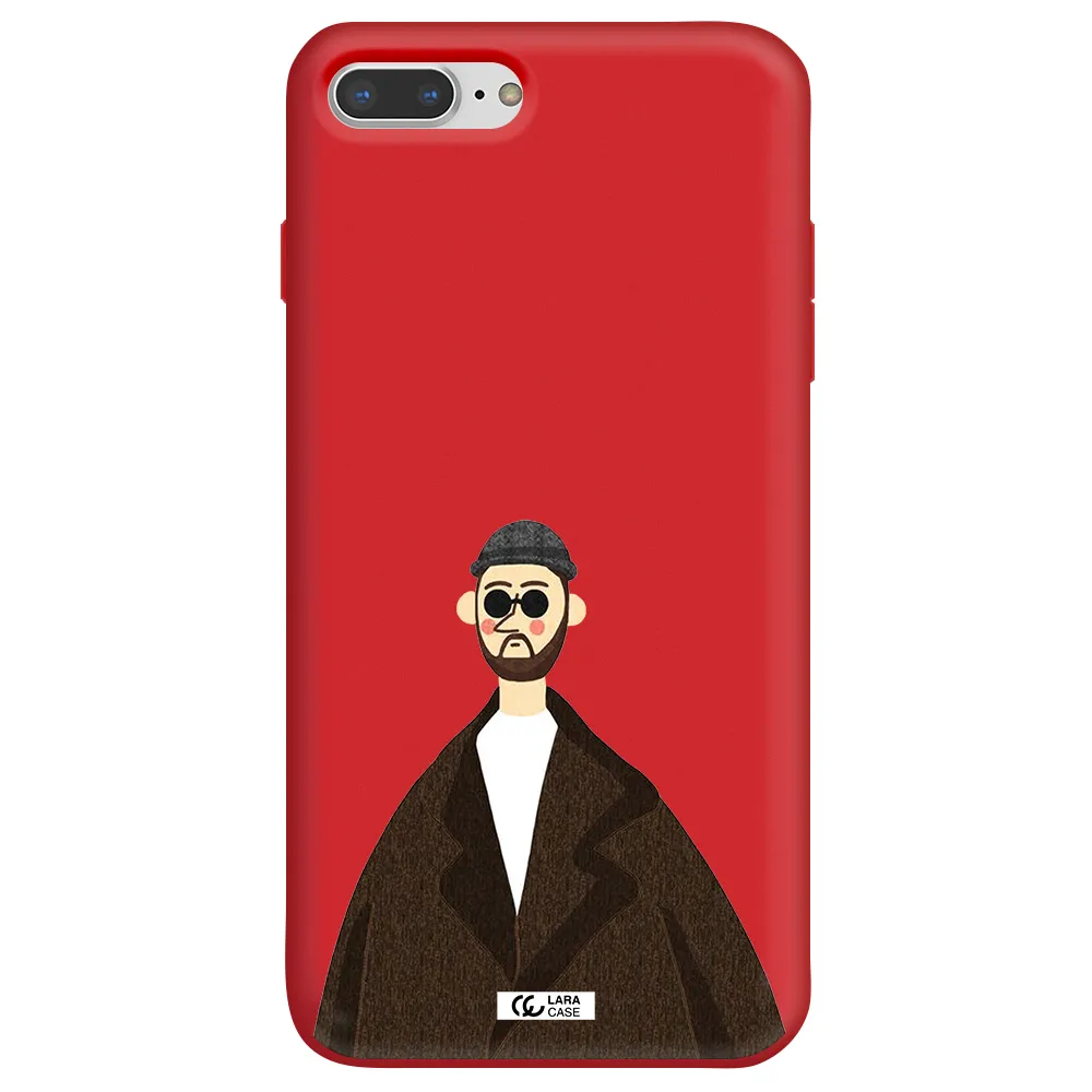 Leon Apple iPhone 8 plus Silicone Imperial Red Case