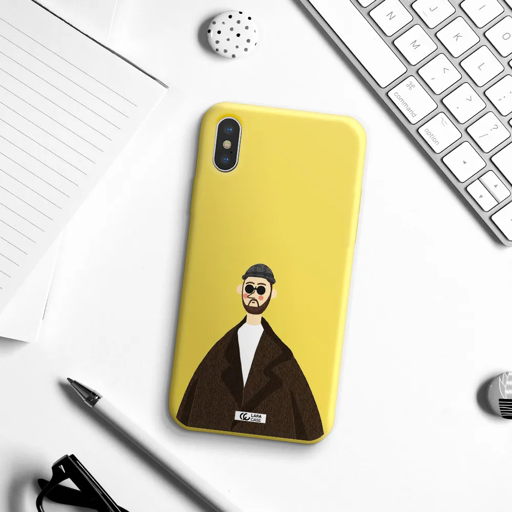 Leon Apple iPhone X Silicone canary yellow Case