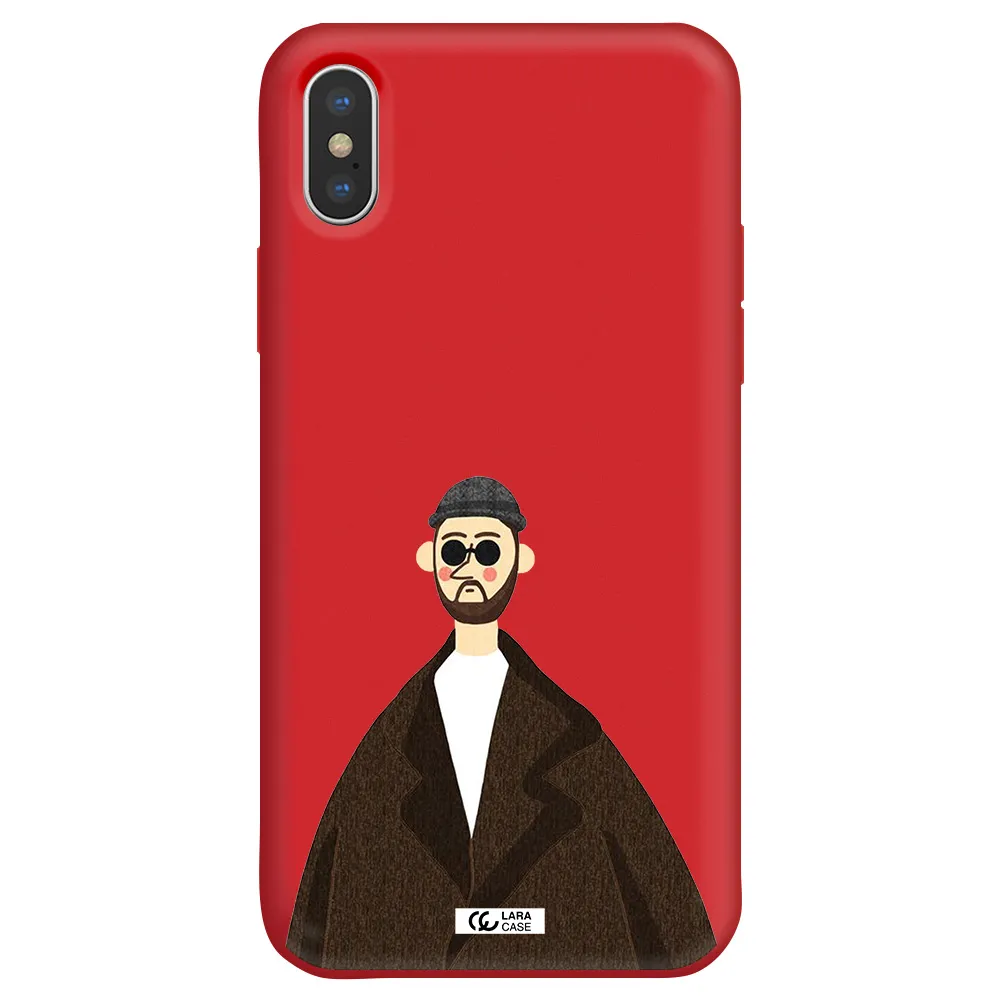 Leon Apple iPhone X Silicone Imperial Red Case
