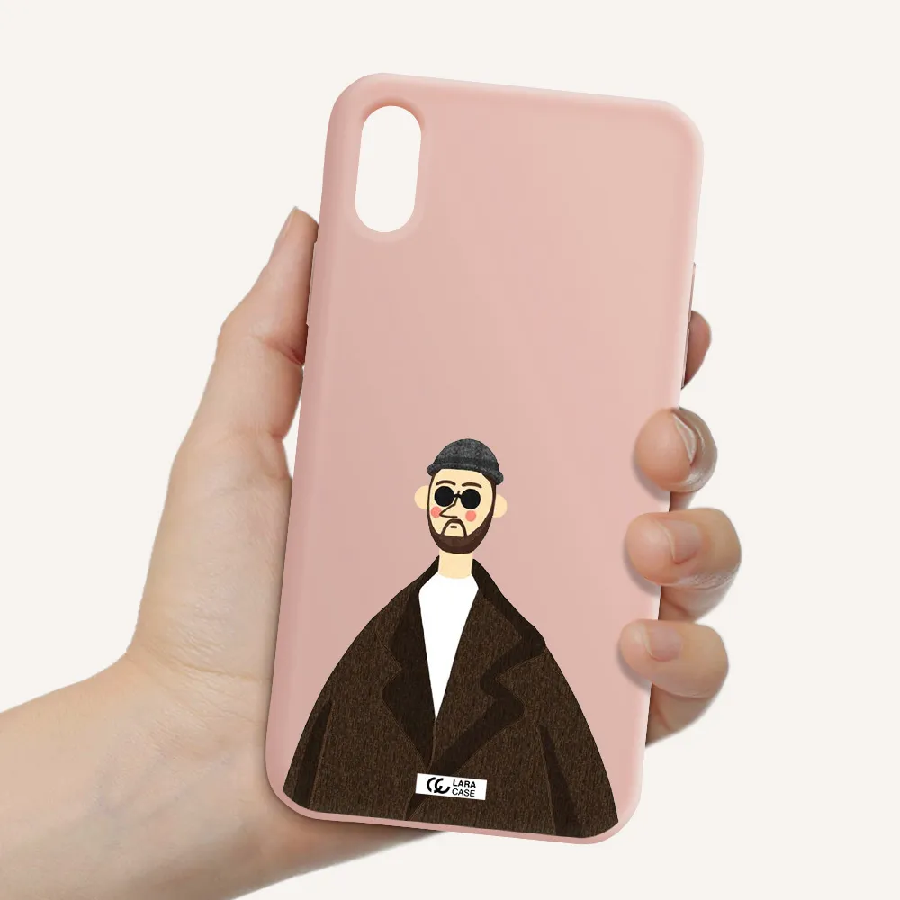 Leon Apple iPhone X Silicone pastel pink Case