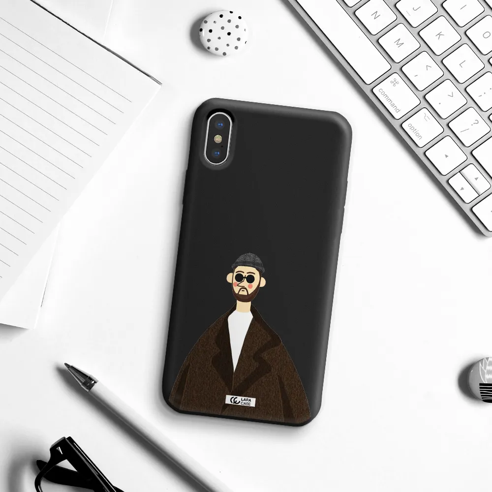Leon Apple iPhone XS Silicone black Case