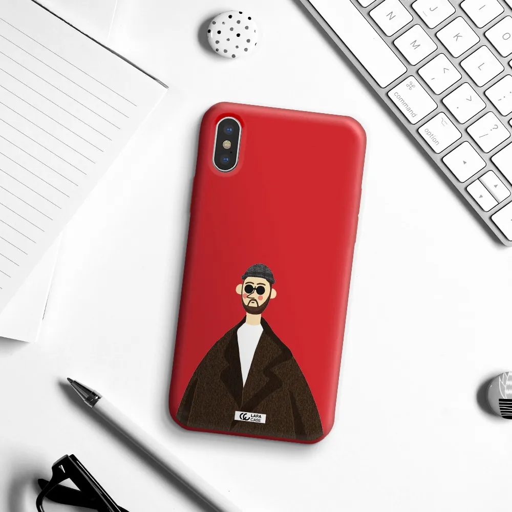 Leon Apple iPhone XS Silicone Imperial Red Case