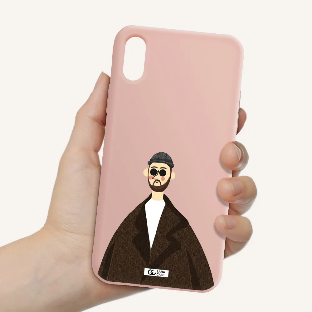 Leon Apple iPhone XS Silicone pastel pink Case