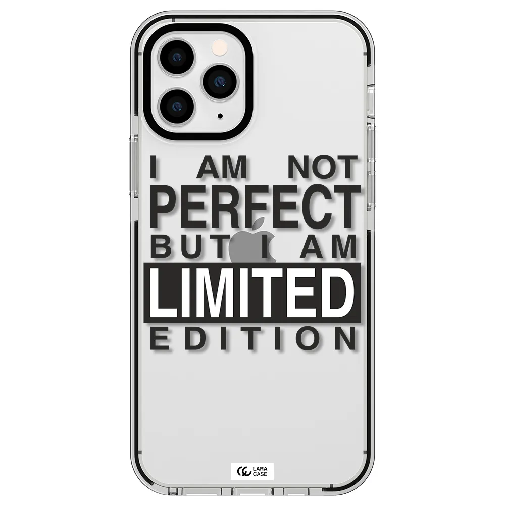I Am Not Perfect Apple iPhone 11 pro impact black border Case