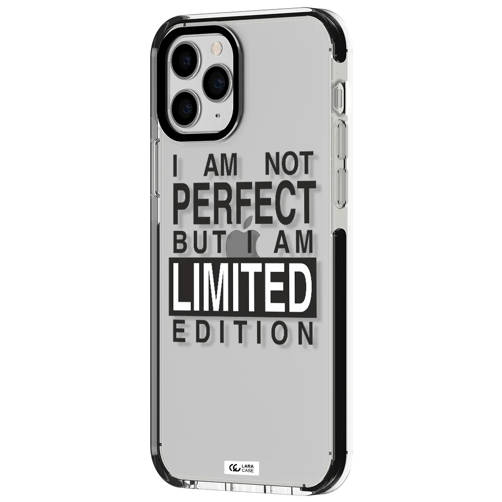 I Am Not Perfect Apple iPhone 11 pro impact black border Case