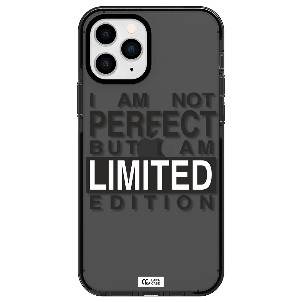 I Am Not Perfect Apple iPhone 11 pro impact Smoke Black Case