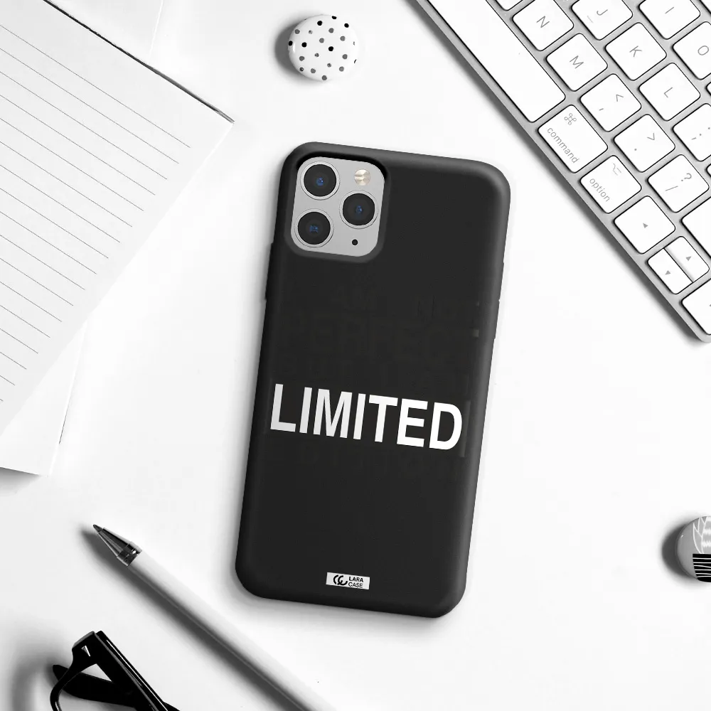 I Am Not Perfect Apple iPhone 11 pro max Silicone black Case