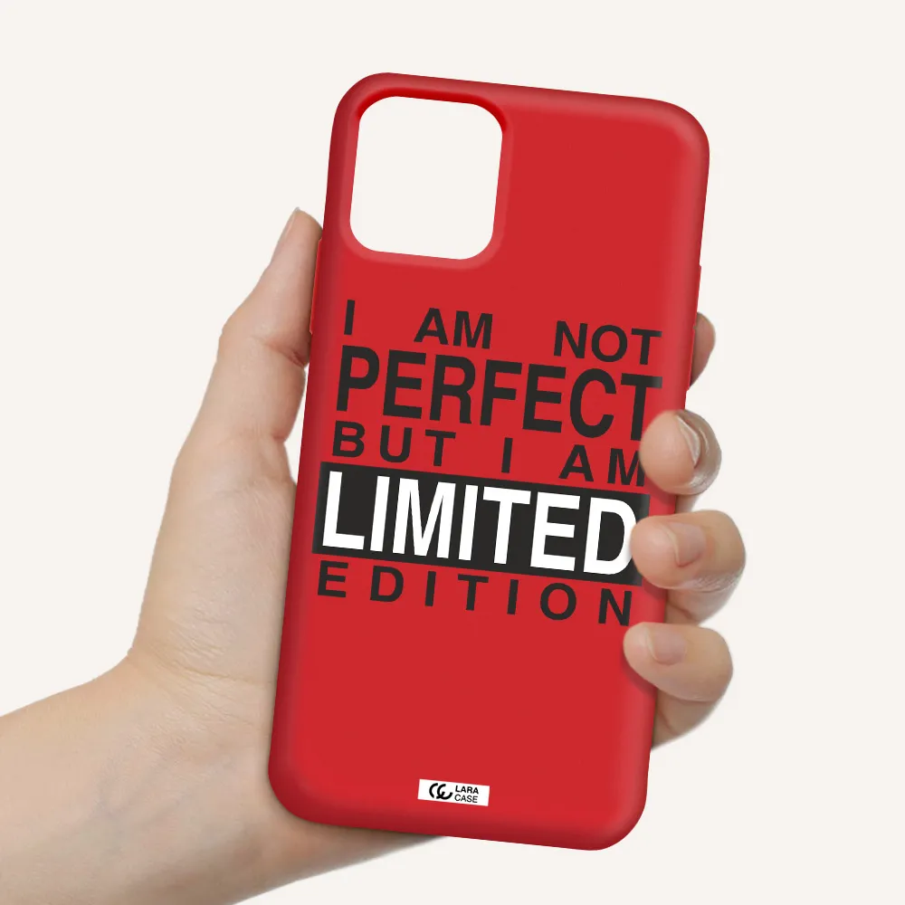 I Am Not Perfect Apple iPhone 11 pro max Silicone Imperial Red Case