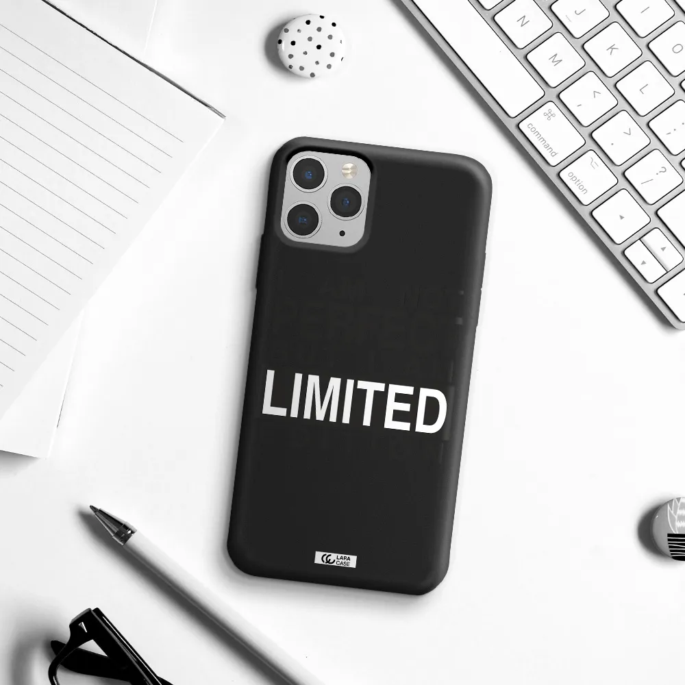 I Am Not Perfect Apple iPhone 11 pro Silicone black Case