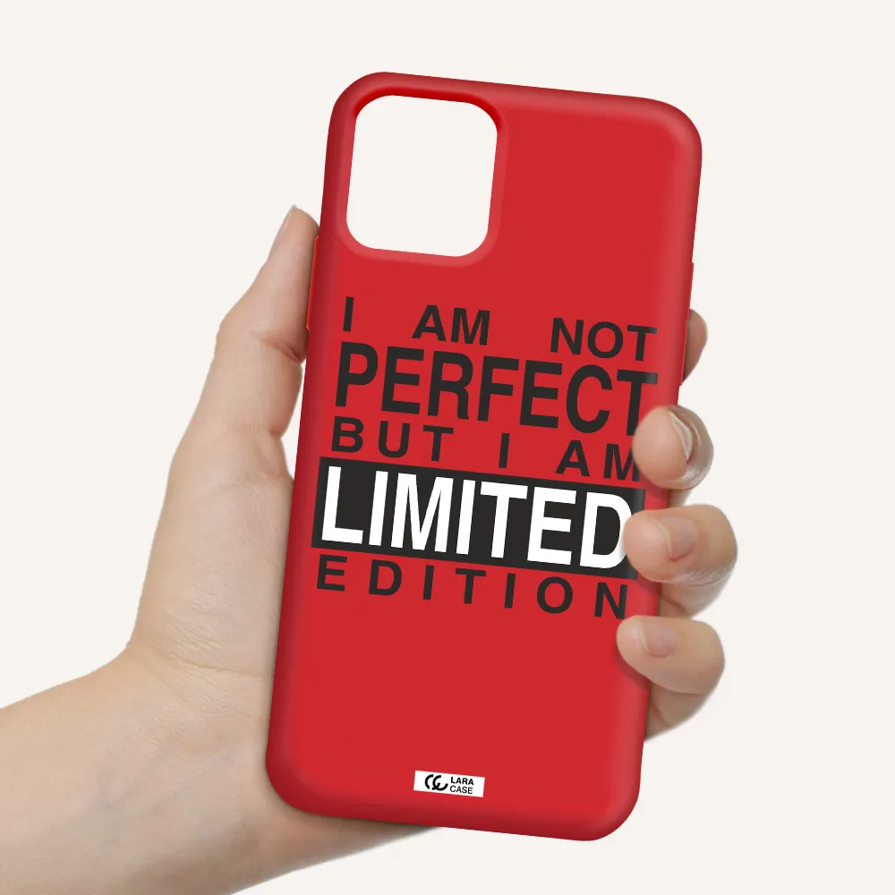 I Am Not Perfect Apple iPhone 11 pro Silicone Imperial Red Case