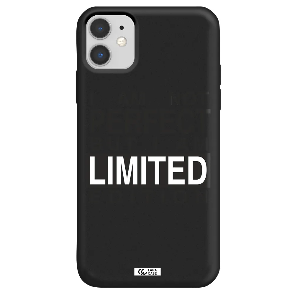 I Am Not Perfect Apple iPhone 11 Silicone black Case