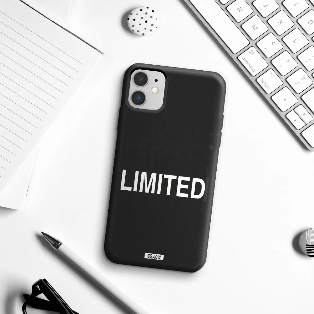 I Am Not Perfect Apple iPhone 11 Silicone black Case