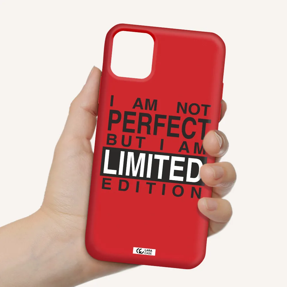 I Am Not Perfect Apple iPhone 11 Silicone Imperial Red Case