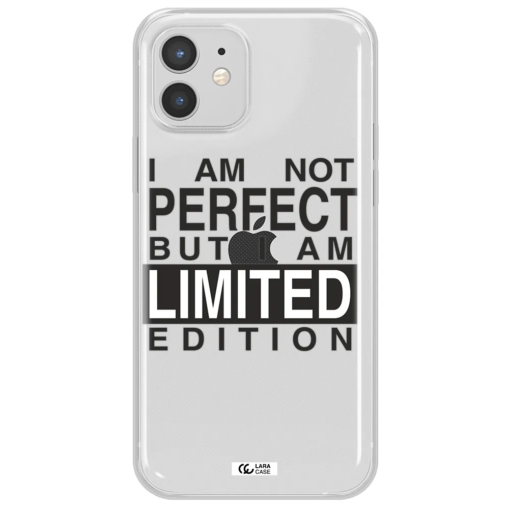 I Am Not Perfect Apple iPhone 12 Clear TPU Case