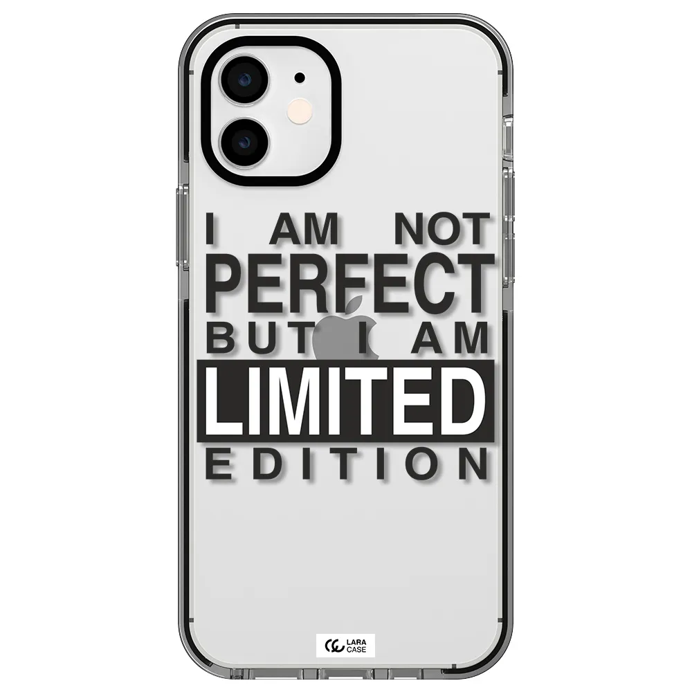 I Am Not Perfect Apple iPhone 12 impact black border Case