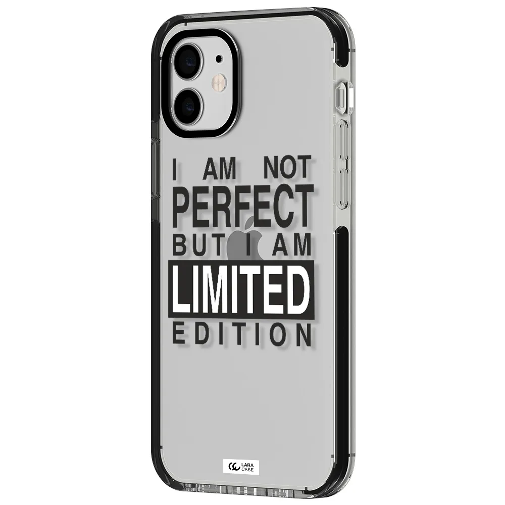 I Am Not Perfect Apple iPhone 12 impact black border Case