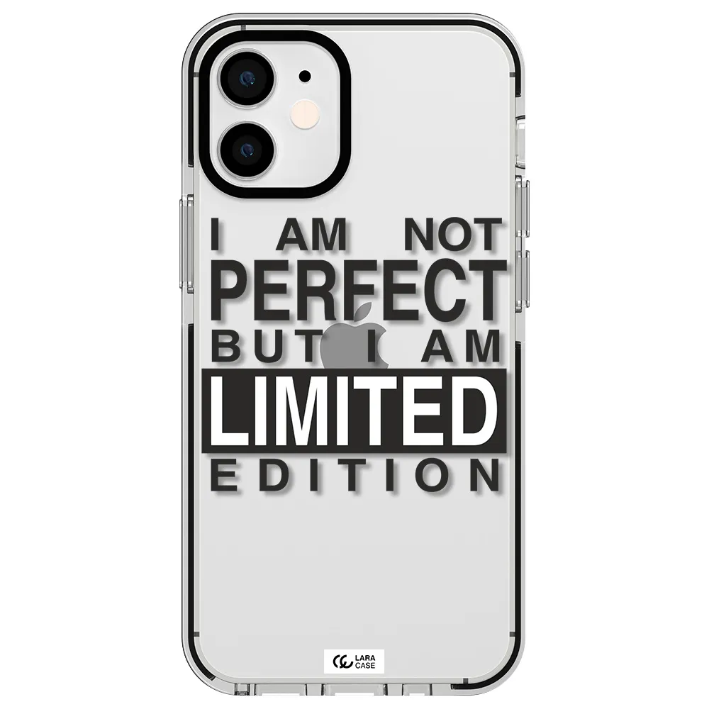 I Am Not Perfect Apple iPhone 12 mini impact black border Case