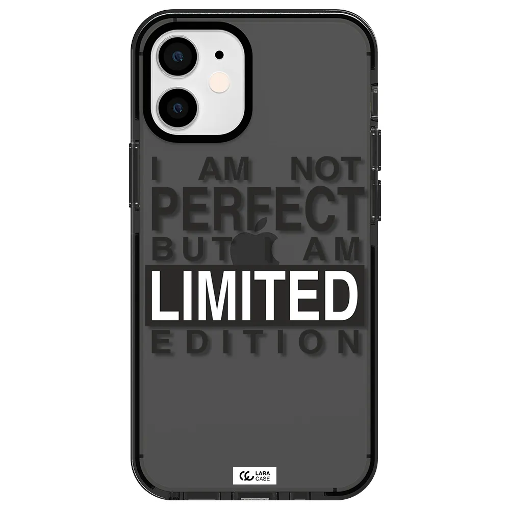 I Am Not Perfect Apple iPhone 12 mini impact Smoke Black Case