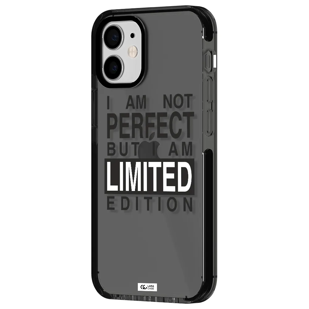 I Am Not Perfect Apple iPhone 12 mini impact Smoke Black Case