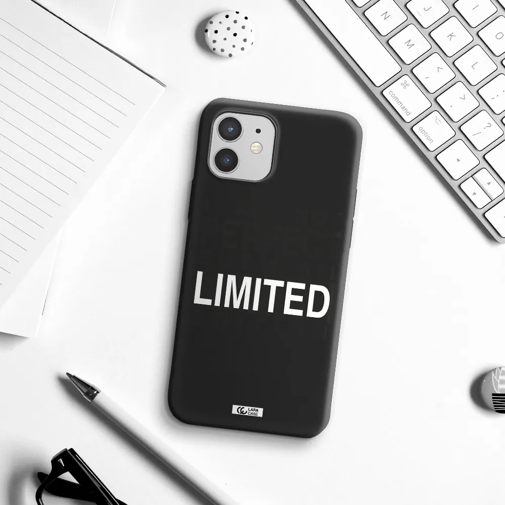 I Am Not Perfect Apple iPhone 12 mini Silicone black Case