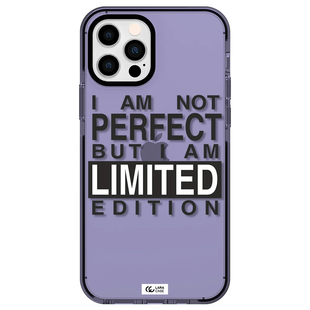 I Am Not Perfect Apple iPhone 12 pro impact Lilac Case