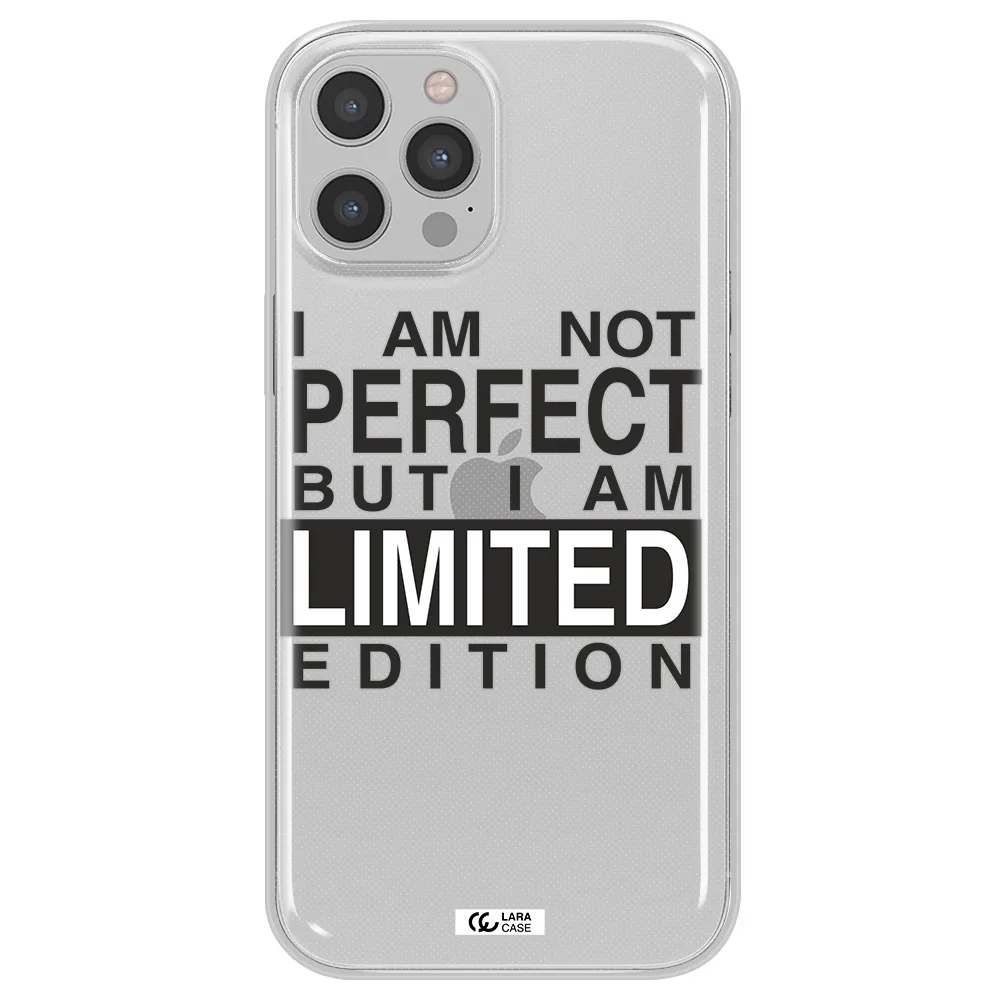 I Am Not Perfect Apple iPhone 12 pro max Clear TPU Case