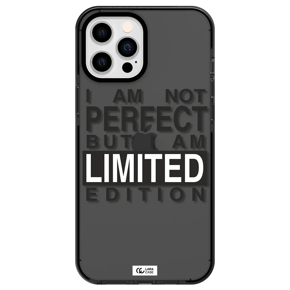I Am Not Perfect Apple iPhone 12 pro max impact Smoke Black Case