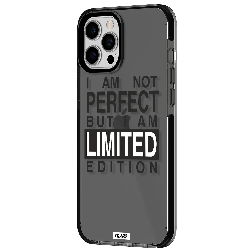I Am Not Perfect Apple iPhone 12 pro max impact Smoke Black Case