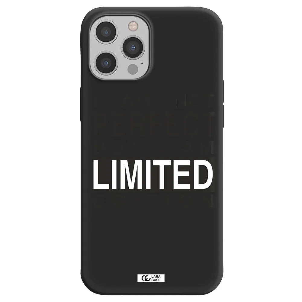 I Am Not Perfect Apple iPhone 12 pro max Silicone black Case