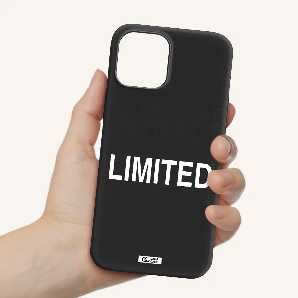I Am Not Perfect Apple iPhone 12 pro max Silicone black Case