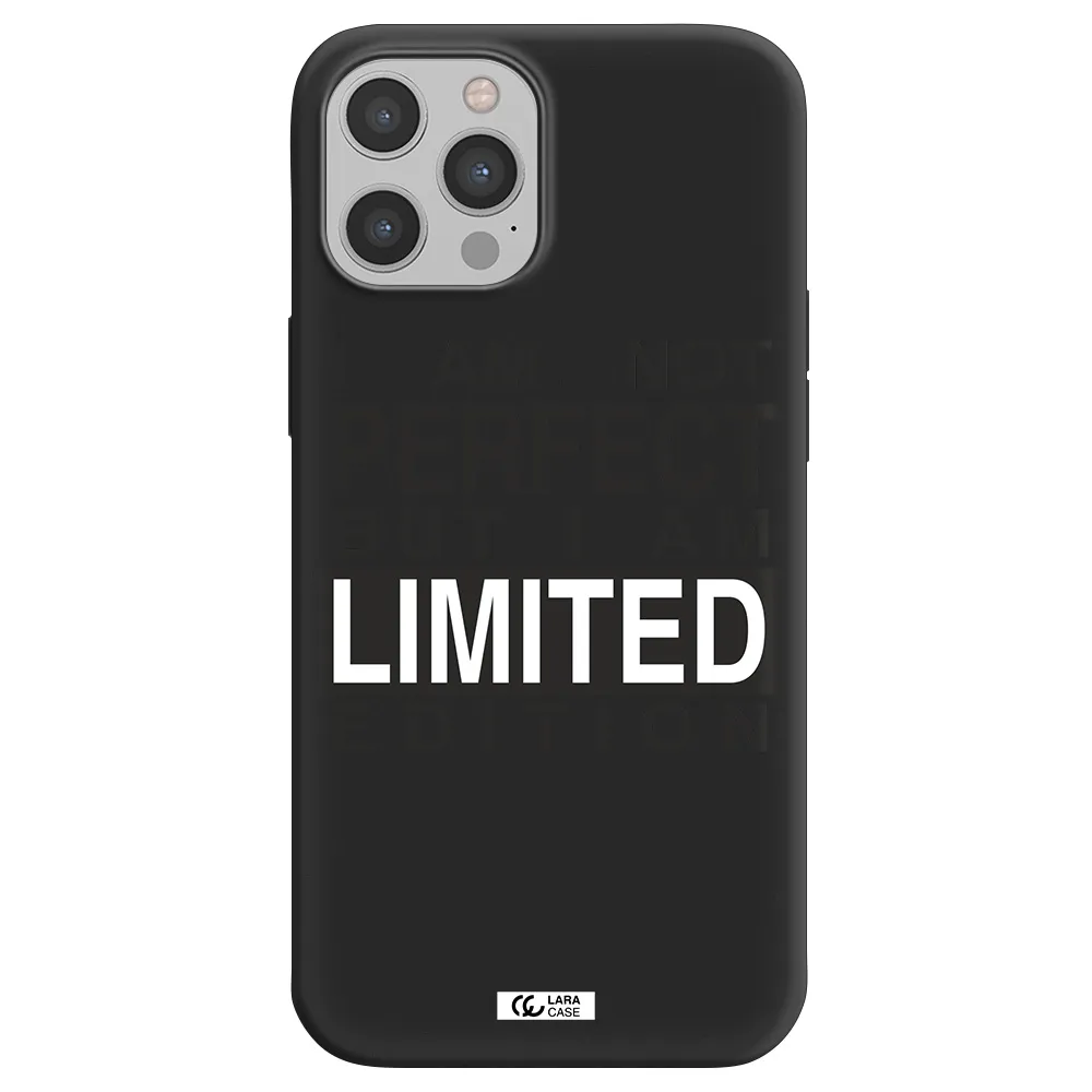 I Am Not Perfect Apple iPhone 12 pro Silicone black Case