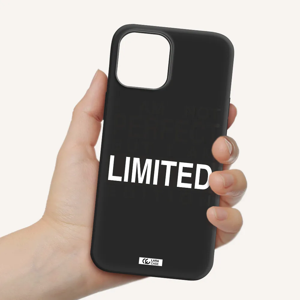 I Am Not Perfect Apple iPhone 12 pro Silicone black Case