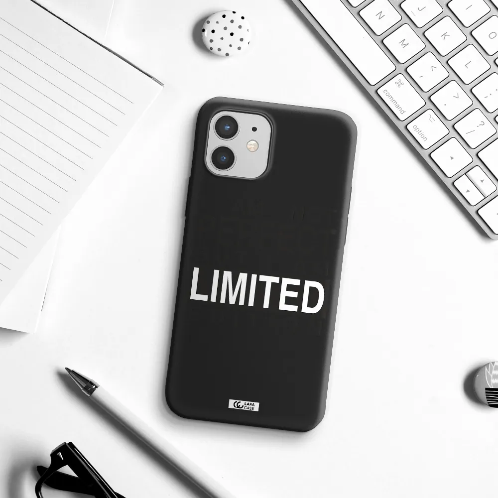 I Am Not Perfect Apple iPhone 12 Silicone black Case